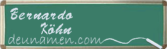 Bernardo Köhn Visitenkarte